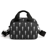 Floral Pattern Women Shoulder Bag Waterproof Nylon Handbag