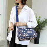 Floral Pattern Women's Shoulder Bag Casual Multi-pocket Female Messenger Bag