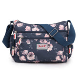 Floral Pattern Women's Shoulder Bag Casual Multi-pocket Female Messenger Bag