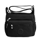 Floral Pattern Women's Shoulder Bag High Durable Fabric Nylon Handbag