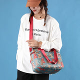 Floral Pattern Women's Shoulder Bag Large Capacity Female Messenger Bag