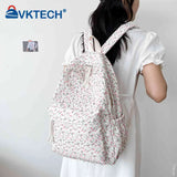 Floral Printed Backpack for Women Travel Large Capacity