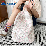 Floral Printed Backpack for Women Travel Large Capacity