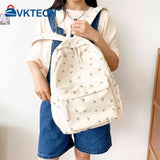 Floral Printed Backpack for Women Travel Large Capacity