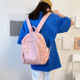 Floral Women Backpacks Mini College Student School Bags for Girl Teenager