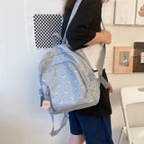 Floral Women Backpacks Mini College Student School Bags for Girl Teenager