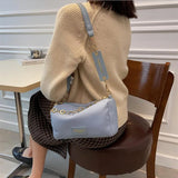 Flower Chain Shoulder Bag Small Pillow Crossbody Bags For Women