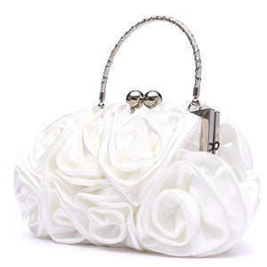 Flower Clutch Bag Bridal Floral Purse Evening Dress Clutches Party Wallet