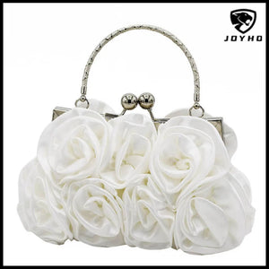 Flower Clutch Bag Bridal Floral Purse Evening Dress Clutches Party Wallet