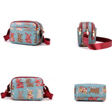 Flower Pattern Small Ladies Shoulder Bag High Nylon Women's Bag