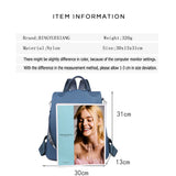 Flower Pattern Women's Anti Theft Backpack High Nylon Ladies Bag