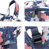 Flower Print Waterproof Backpack for Women Student
