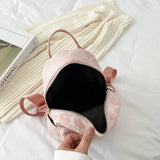 Flower Print Small Backpack for Girls Soft School Bag