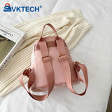 Flower Print Small Backpack for Girls Canvas School Bag