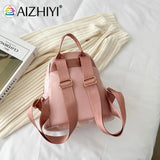 Flower Print Small Backpack Canvas School Bag