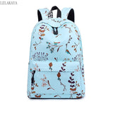 Flower Printing Multifunction Backpack for Teenager Girls