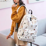 Flower Printing Multifunction Backpack for Teenager Girls