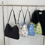 Flower Women's Shopper Bag High Capacity Shoulder Messenger Bags for Women
