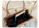 Kiss Lock Shell Bag Women's Handbags Autumn Vintage