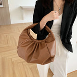 Underarm Shoulder Bag Soft PU Leather Large Capacity Tote