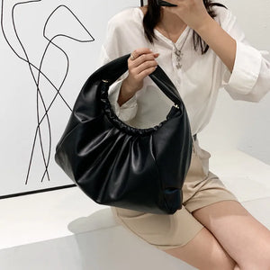 Underarm Shoulder Bag Soft PU Leather Large Capacity Tote