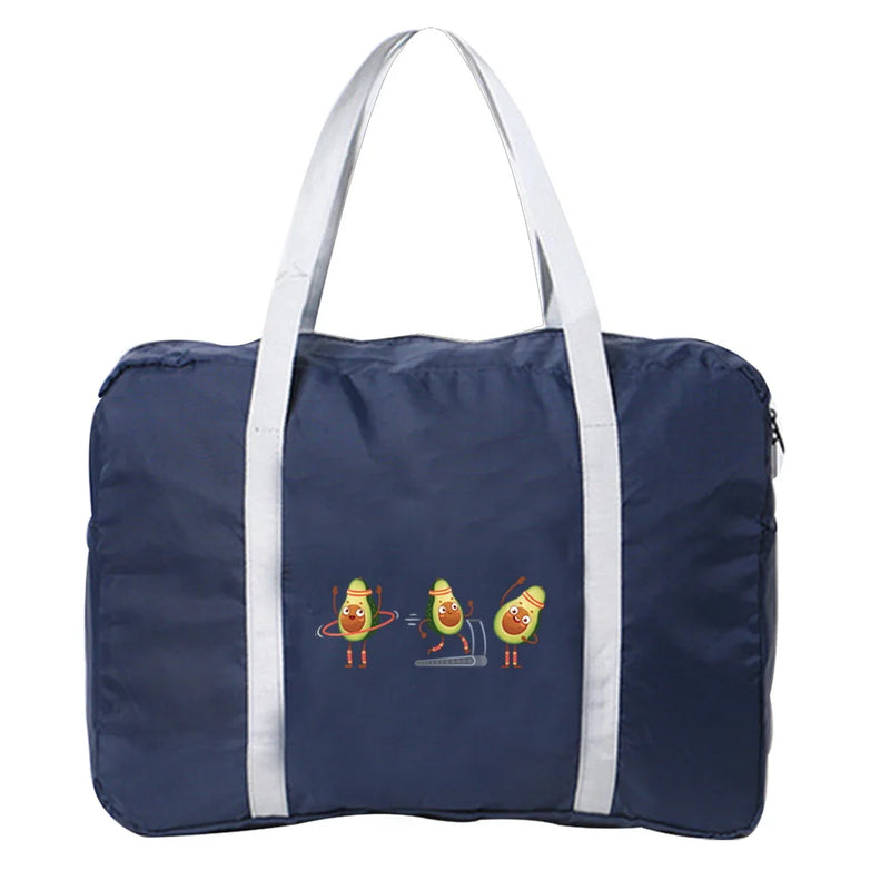 Avocado Print Travel Bag Unisex Large Capacity Waterproof Handbag
