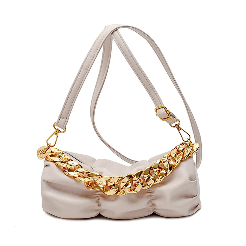 Chain Shoulder Bag for Women Crossbody Satchel