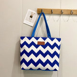 Women's Canvas Tote Handbag Flower Print Shoulder Bag