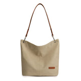 Women Big Size Canvas Handbag Tote Flower Printing Shoulder Bag