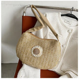 Women Big Size Handbag Tote Casual Flower Printing Canvas Graffiti Shoulder Bag