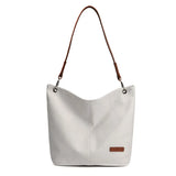 Women Big Size Canvas Handbag Tote Flower Printing Shoulder Bag