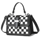 Women'S Plaid Crossbody Handbag Messenger Flap Bag