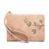 Floral Small Wallet Soft Leather Purses Short Female Wallet