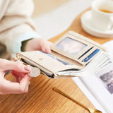 Flower Small Wallet Soft Leather Purses Short Female Wallet