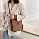 Frosted Pu Women's Shoulder Bag Large Capacity Leather Crossbody Bag