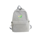 Avocado Embroidery Shoulder Bag Grey Waterproof Travel
