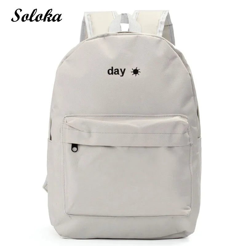 Avocado Embroidery Shoulder Bag Grey Waterproof Travel