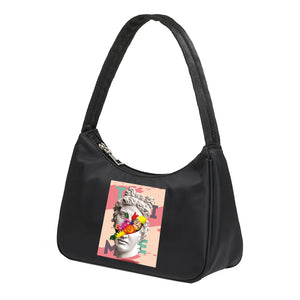 Funny Print Underarm Shoulder Bags Women Chain Shoulders Bags