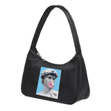 Funny Print Underarm Shoulder Bags Women Chain Shoulders Bags