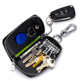 Crocodile Pattern Leather Key Bag Zipper Organizer Mini Wallet