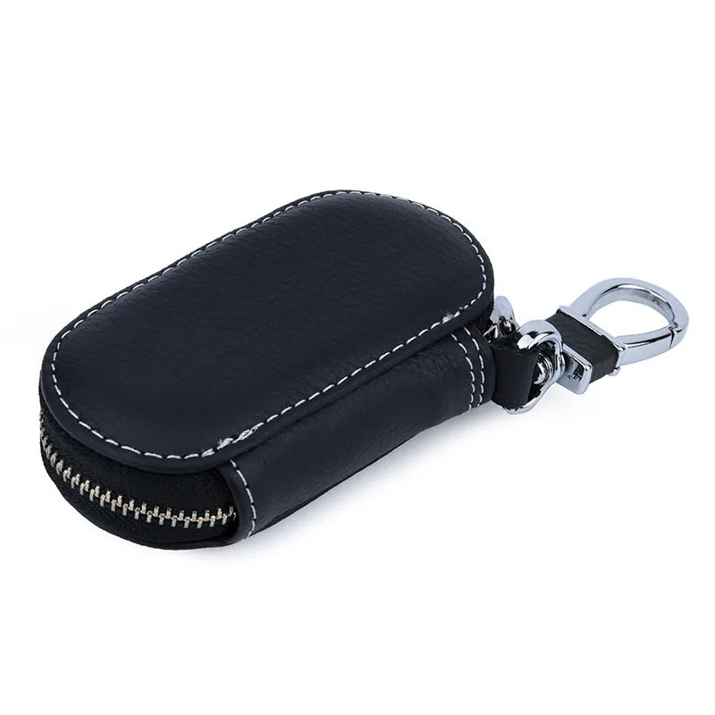 Leather Car Key Wallets Men And Women Housekeeper Keys Organizer