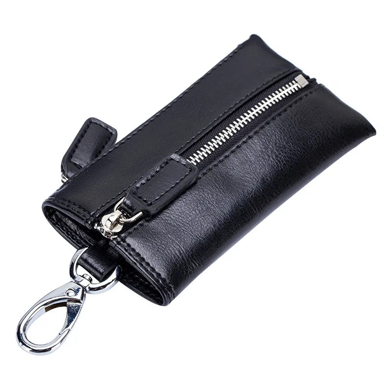 Leather Key Wallet Multifunction Keys Organizer Men Car Key Case W...