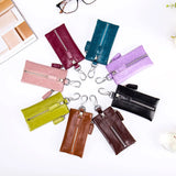 Leather Key Wallet Multifunction Keys Organizer Men Car Key Case W...