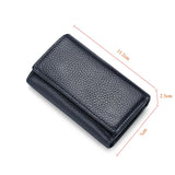 Leather Key Wallet Multifunction Keys Organizer Men Car Key Holder Keychain