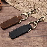 Leather Retro Purse Keychain Car Key Ring Holder Wallet Real Cowhide Keys Clip