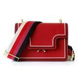 Leather Flap Bag Crossbody Handbag for Women