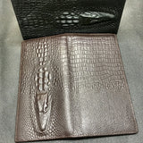 Personalized Crocodile Cattle Long Wallet