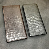 Personalized Crocodile Cattle Long Wallet