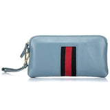 Leather Women Clutches Bags Zipper Handbag Cowhide Casual Phone Pouch Wrist Bag