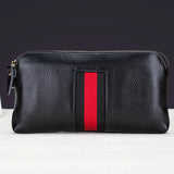 Leather Women Clutches Bags Zipper Handbag Cowhide Casual Phone Pouch Wrist Bag